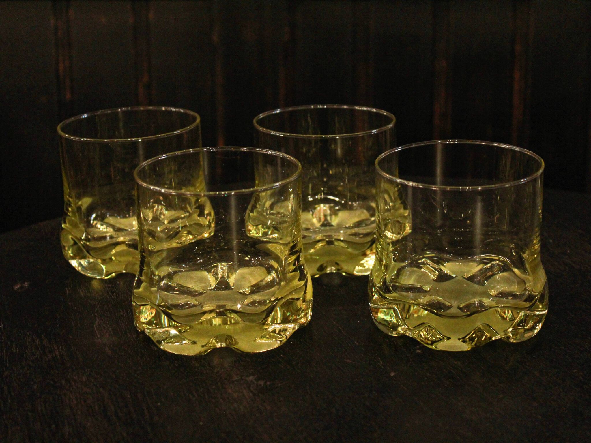 Verre à whisky en cristal ambré de Murano