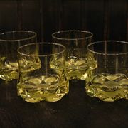 Verre à whisky en cristal ambré de Murano
