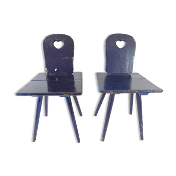 Set of 2 kitchen chairs 1900