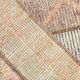 Tapis Runner Vintage Patchwork, Motifs Tribaux, Tons Pastel & Terre, 66x265 cm