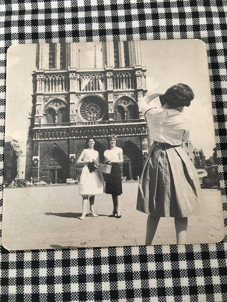Set of 4 “The 50s” coasters. Reproduction on cork