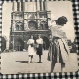 Set of 4 “The 50s” coasters. Reproduction on cork
