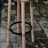 HIGH WOODEN STOOL