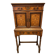 Lady bonheur du day secretary cabinet oak with marquetry and mother-of-pearl