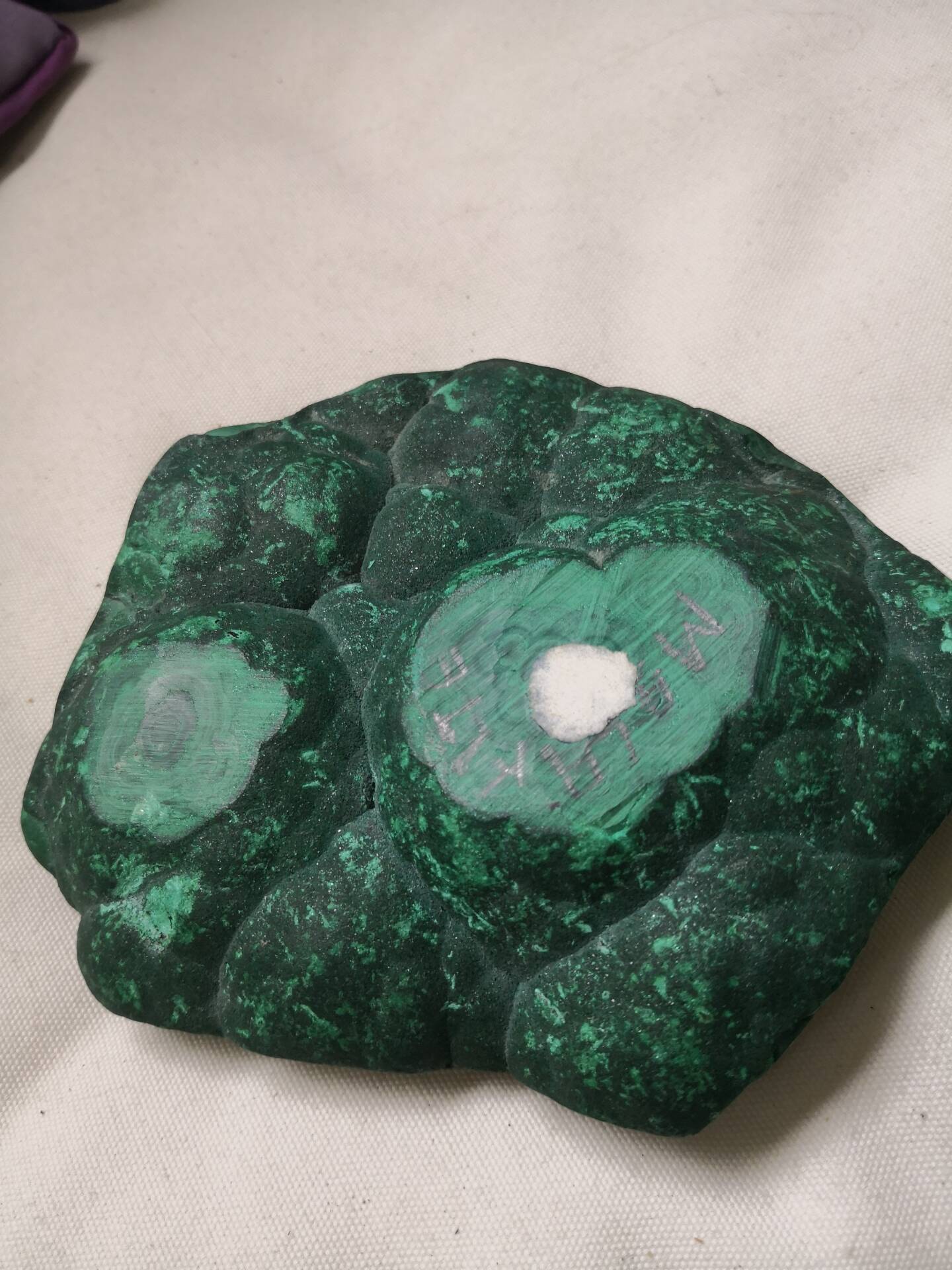 Malachite tray