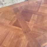 Light solid wood enfilade with Louis XV marquetry from the 20th century, 227cm.