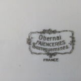 Pie dish faience from sarreguemines obernai