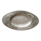 Plat en étain repoussé, art déco