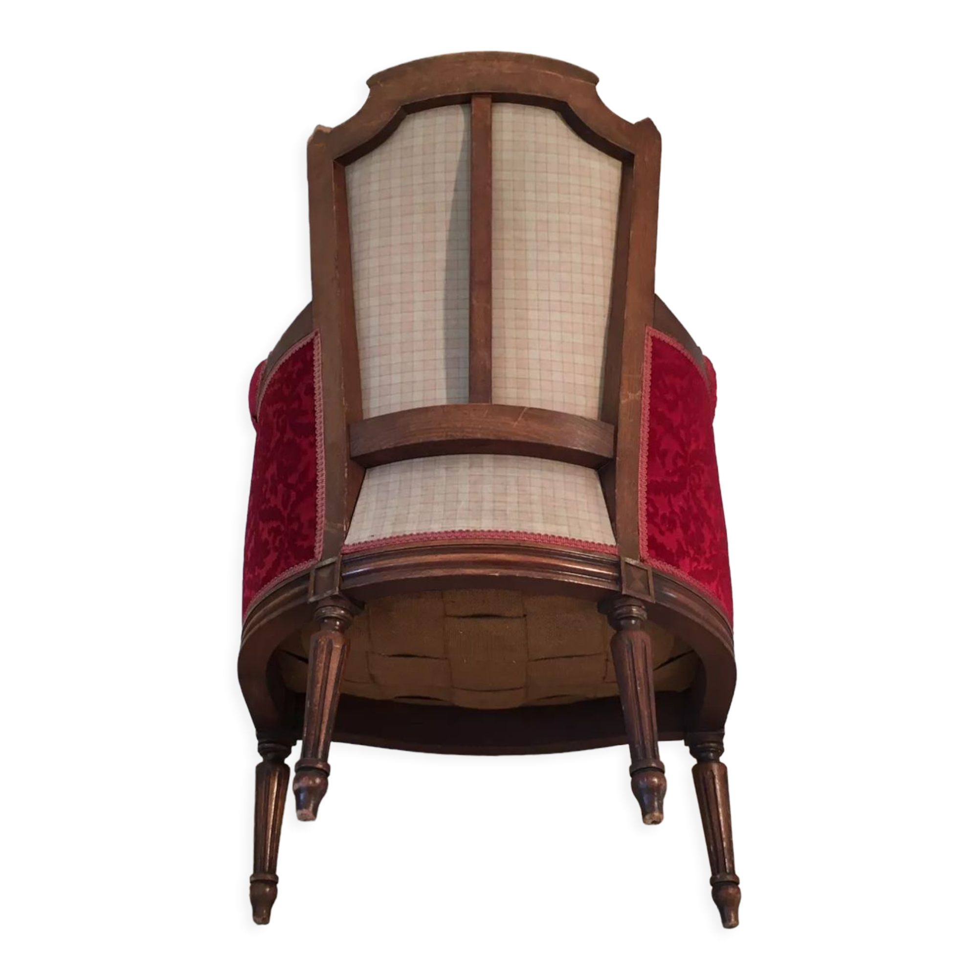 Fauteuil bergère de style Louis XVI