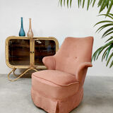 Vintage design armchair lounge chair 'Soft pink'