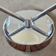 Applique murale double style scandinave - Verre moulé et teck - 1960