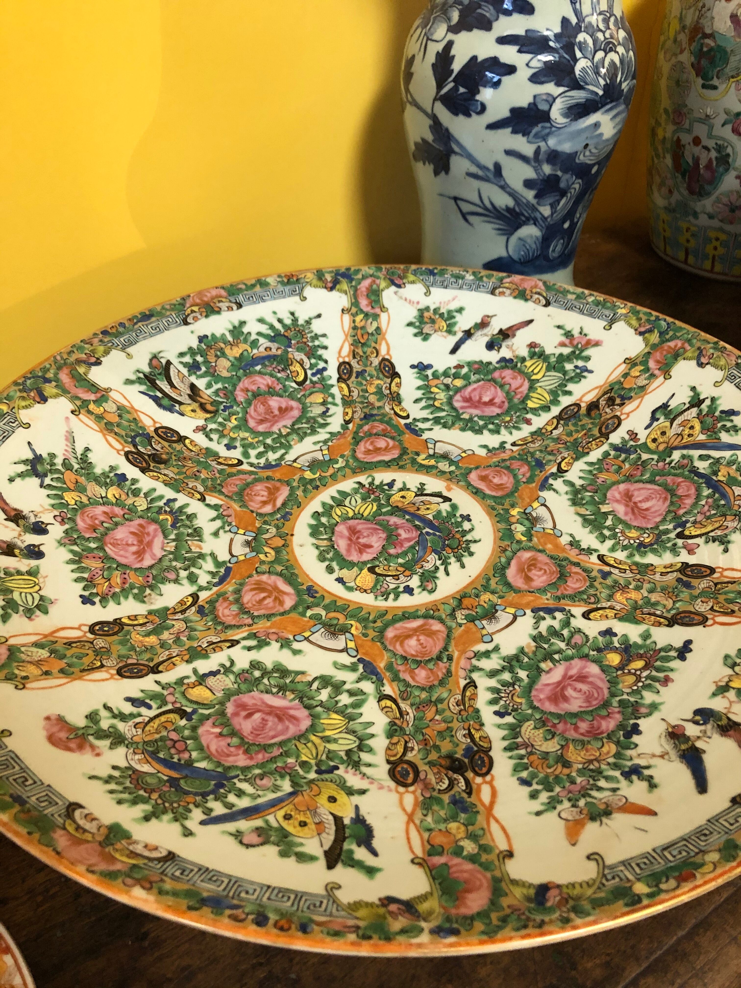 Canton porcelain plate