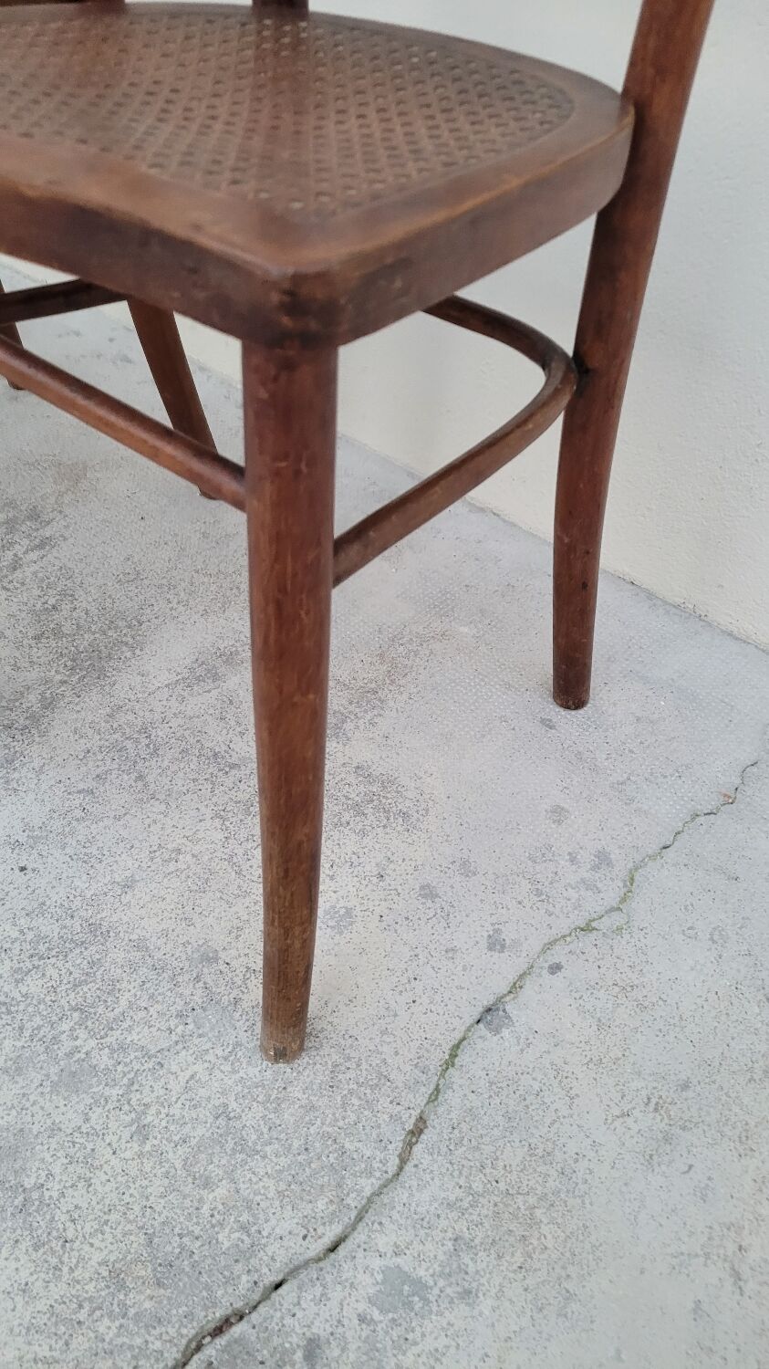 Set of 3 old Thonet bistro chairs