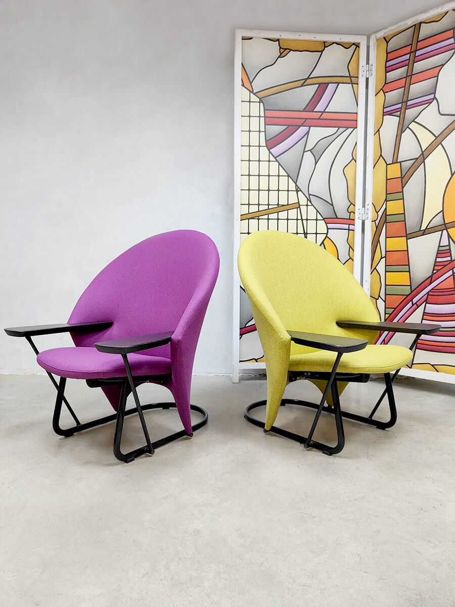 Vintage Dutch design Artifort armchair Floris van den Broecke easy chair 'Winner'