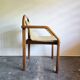 Bentwood armchair from the 1980s, upholstered, Scandinavian style, for dining room or office.