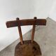 Pair of Savoyard tripod chairs, folk art, oak.