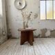 Constructivist gueridon 1950 mahogany