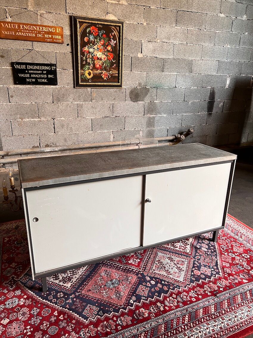 Vintage enfilade / Metal sideboard administration AR Cordemeyer for Gispen - 1960