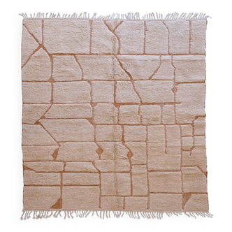 Tapis Beige Contemporain - 298 x 253 cm