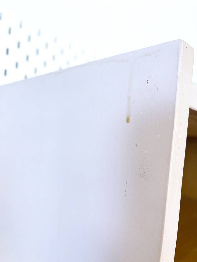 Pink glass wall bookcase, 1960