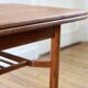 Table basse relevable "elevator" scandinave teck Tingstroms