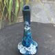 Vase, soliflore in wash-glazed ceramic, shades of blue, Vallauris style, vintage design