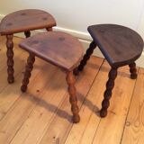 3 tripod stools
