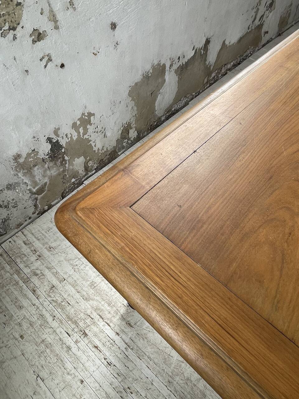 Solid walnut farmhouse castle table 1900 XXL
