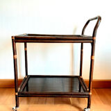 Rattan and smoked glass rolling service
