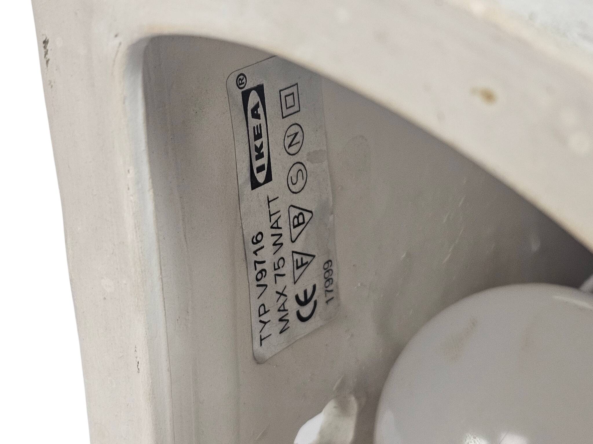 Ikea - model V9716 - ceramic - wall lamp - Sweden - 70s