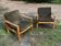 pair of oak armchairs - Sweden 1960s