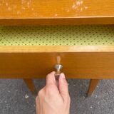Bedside table with compass feet, 1960s