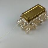 60s 70s wall lamp made of glass metal Bubble Wall Sconce Space Age Germany