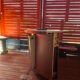 1950s bar in oak and Formica