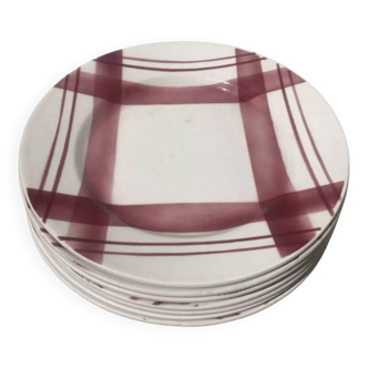 7 iron earth plates Moulin des loups tiles
