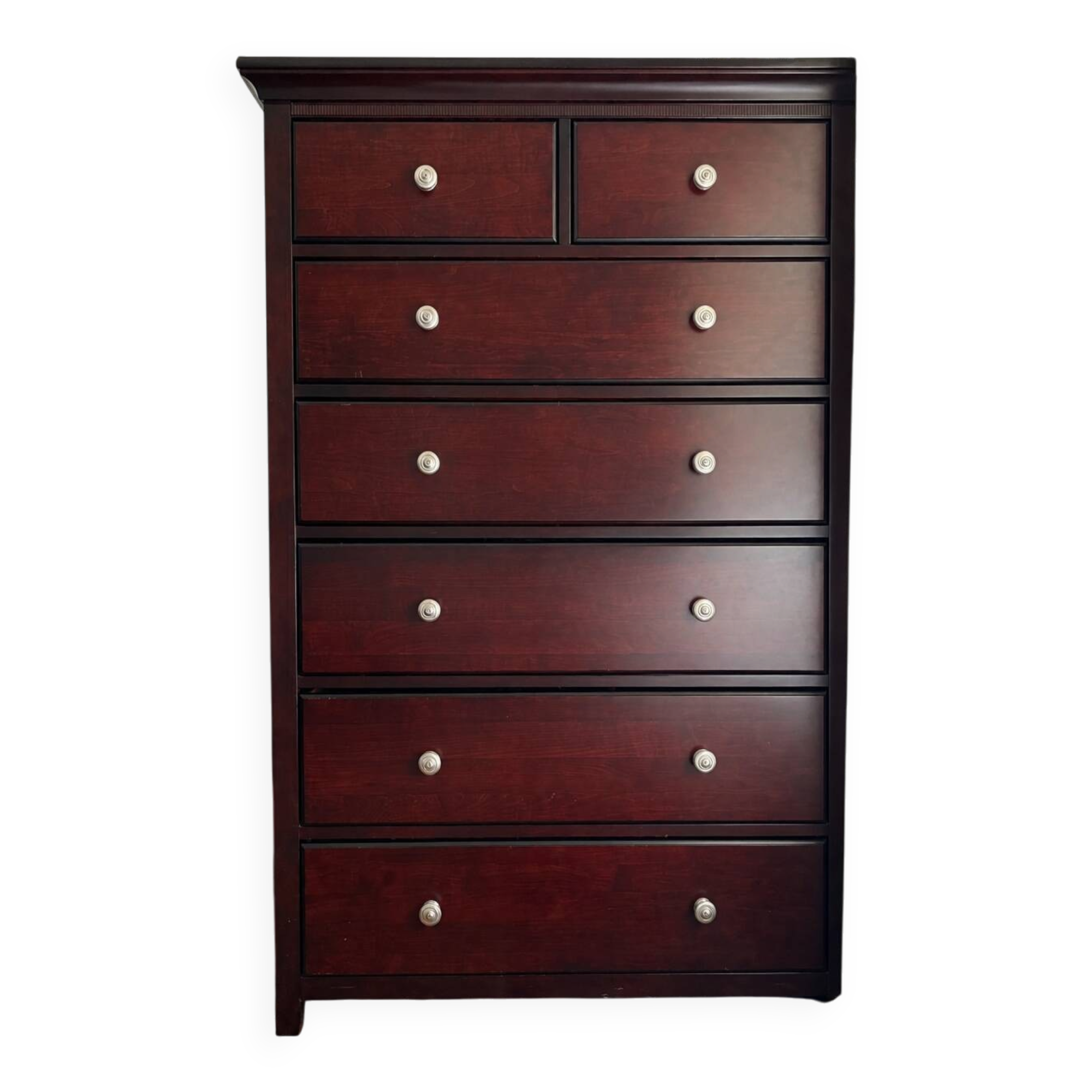 Macy's Murray dark brown wooden chest of drawers