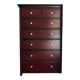 Macy's Murray dark brown wooden chest of drawers