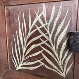 Pastel green low buffet, raw wood tray