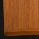 Teak and oak double-sided desk with X-shaped legs