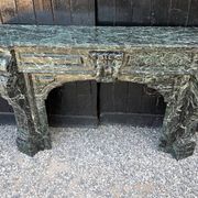Cheminée Napoléon III en marbre vert antique, vers 1880