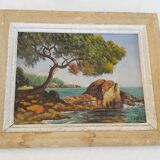 Signed marine painting