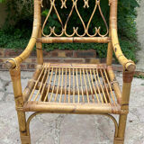 Rattan armchair