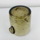 Smoked bubble glass ice bucket, vintage