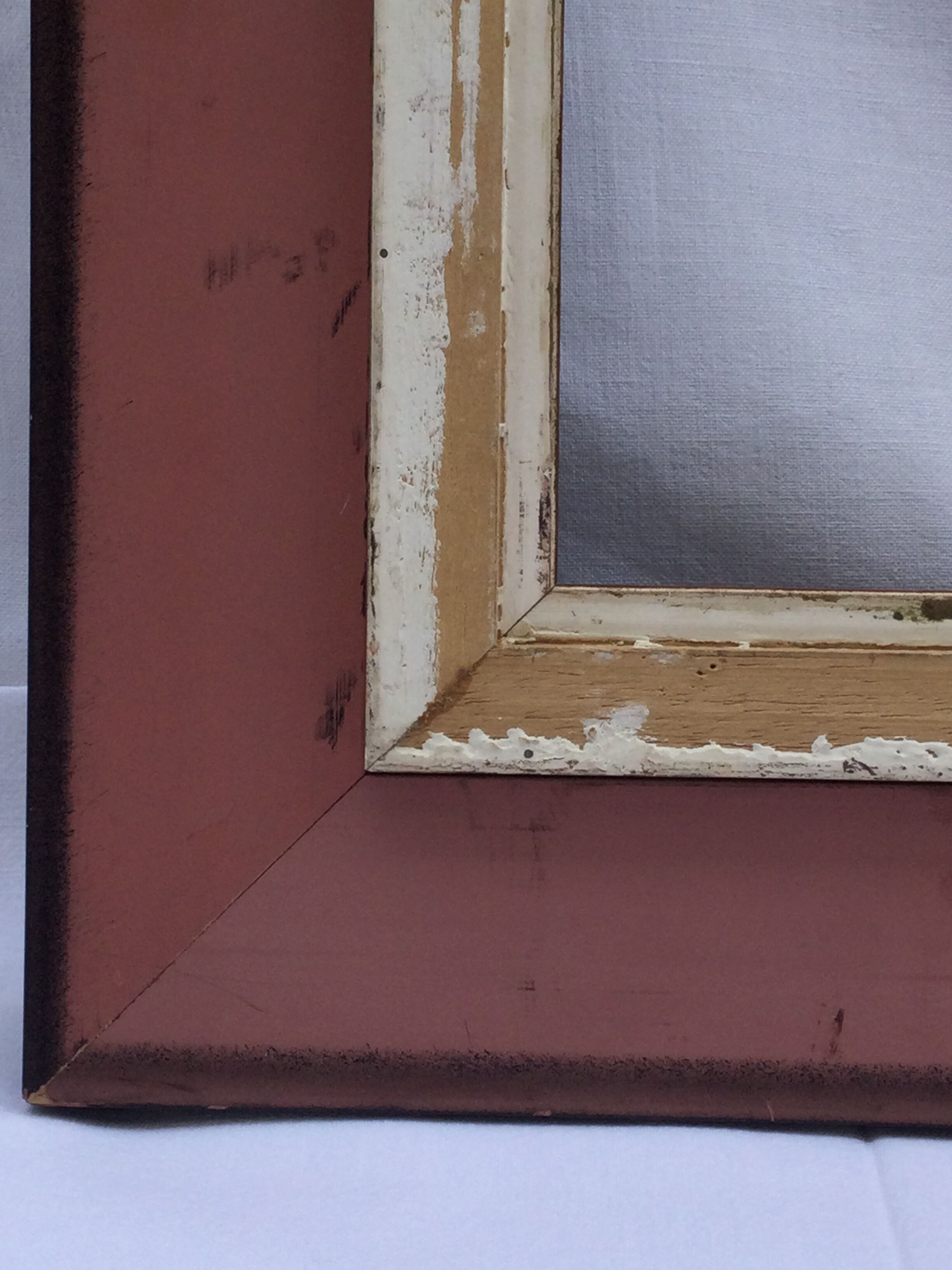 Black and brown wooden frame