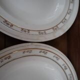 Set of 10 Saint Amand deep plates, "Marguerite" model