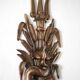 Large bronze wall light with 2 lights, dolphin wall light with reeds