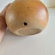 Ceramic lamp base with floral pattern, signed.