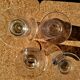 II. 4 verres XIXe siècle (absinthe) de hauteurs  différentes