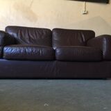 2-seater leather leolux sofa
