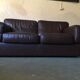 2-seater leather leolux sofa
